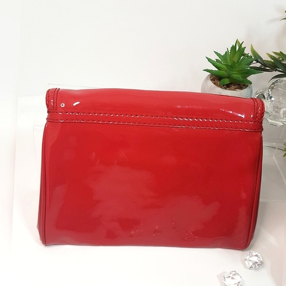 🔻Marc Jacobs|Red Cherry🍒Patent Double Flaps Posh/Clutch/Wristlet - Picture 5 of 13